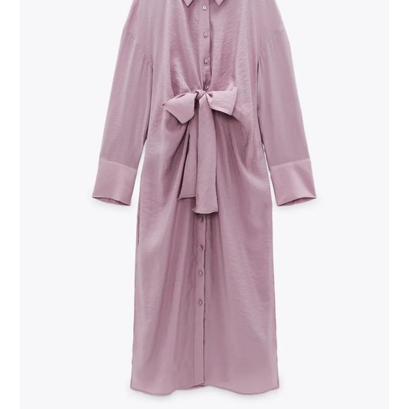 Zara knotted shirt dress - Picture 6 of 10